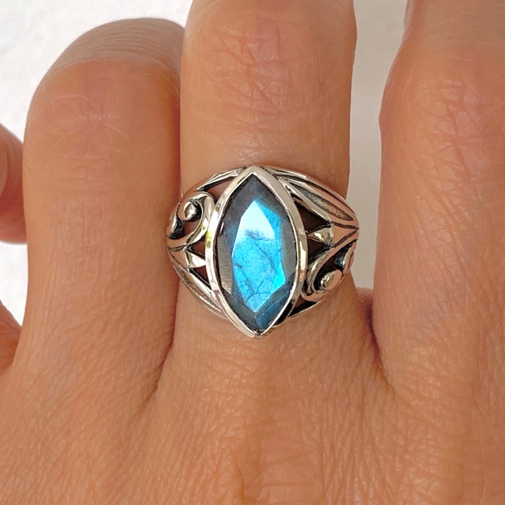 Labradorite Ring Sterling Silver